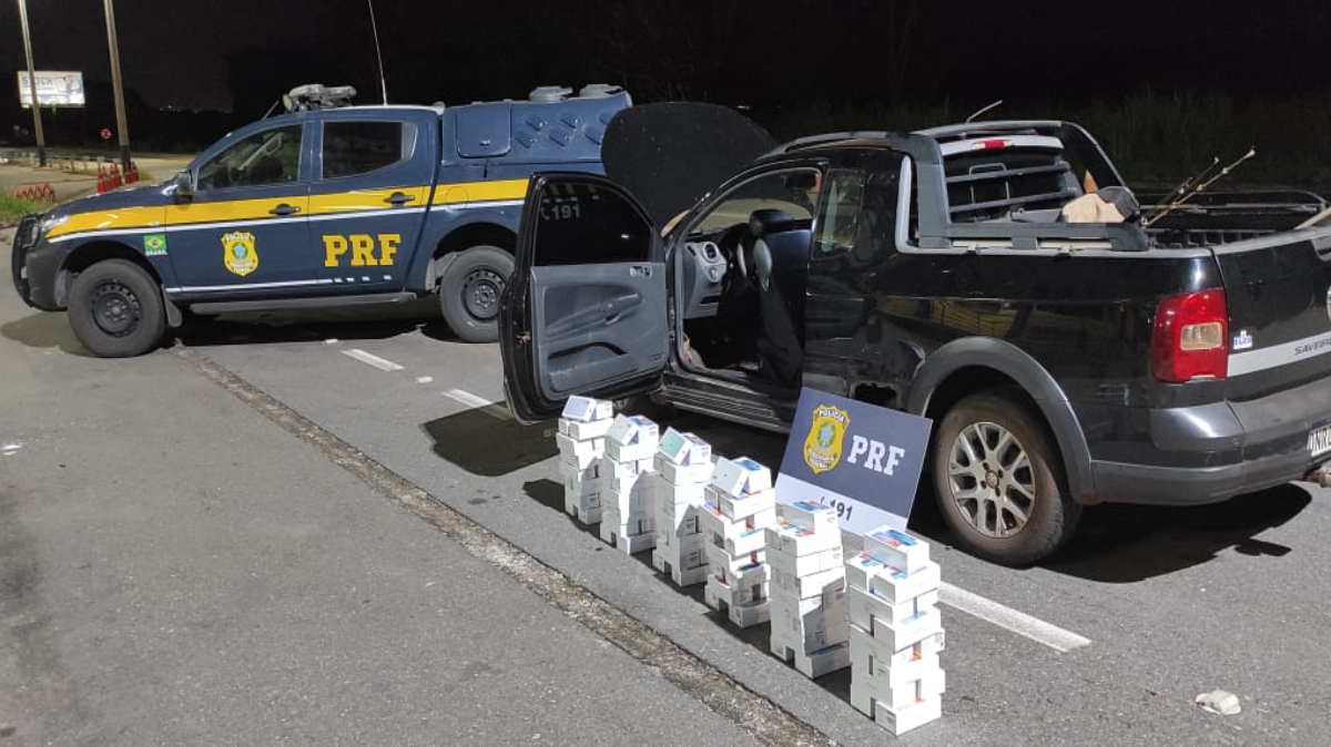 PRF apreende cerca de R$ 90 mil em celulares sem documentação em Hidrolândia