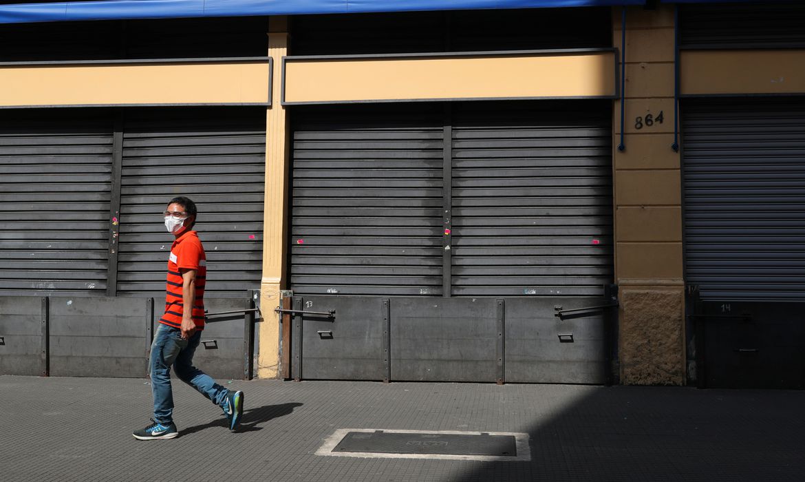 Comércio fechado, economia, pandemia, coronavírus, decreto, restrições (Foto: Agência Brasil)
