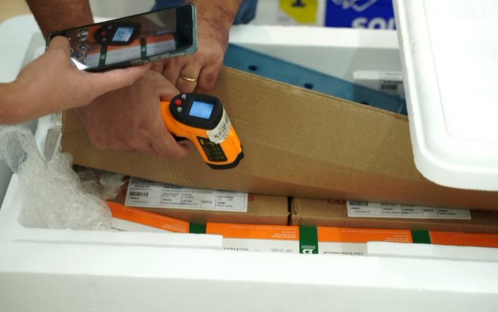 Novas doses de CoronaVac chegam a Goiás (Foto: Divulgação/SES-GO)