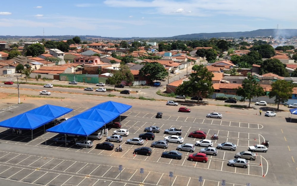 Drive-thru Aparecida (Foto: Divulgação/SecomAparecida)