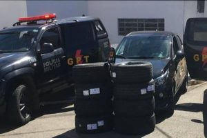 Operação prende quatro suspeitos de estelionato em loja de pneus, em Goiatuba
