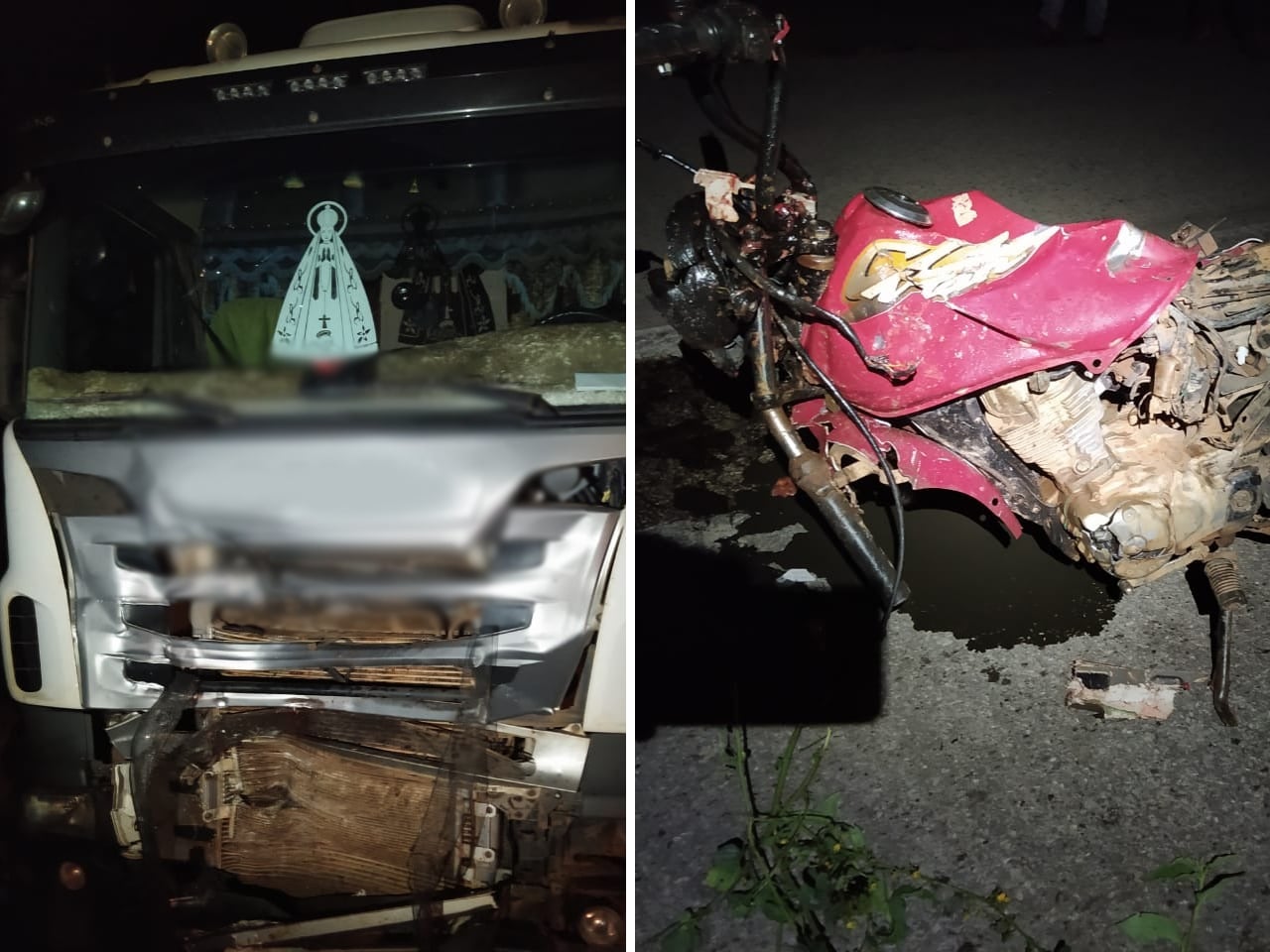 Motociclista morreu na hora (Foto: reprodução/PRF)