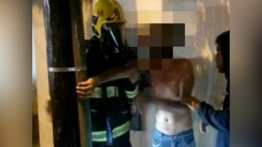 Homem é resgatado de incêndio enquanto dormia em casa, em Rio Verde