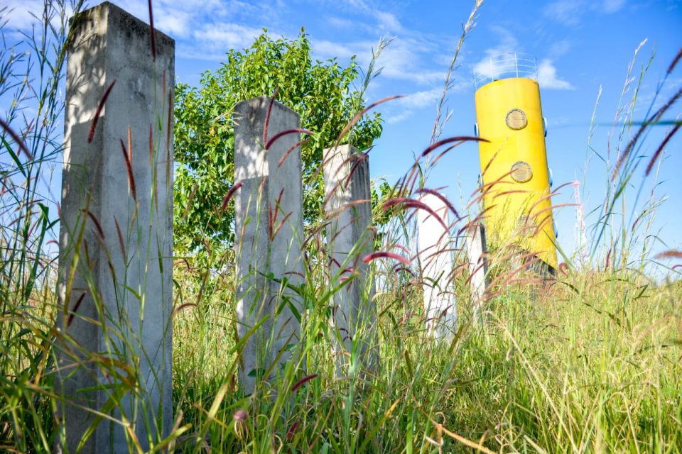 Mato alto favorece usuários de drogas em obra abandonada no Jardim Alto Paraíso (Foto: Jucimar de Sousa/MaisGoiás)