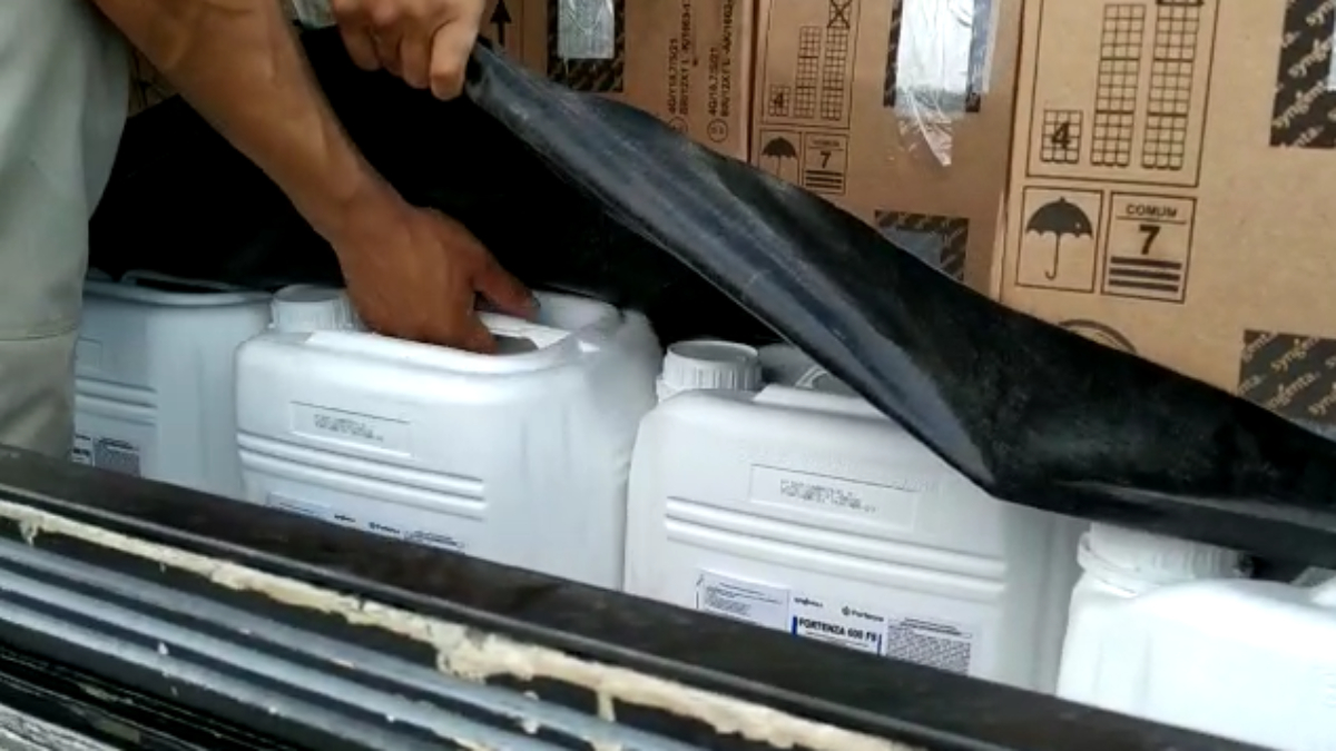 Polícia apreende 3,5 toneladas de agrotóxicos roubados, avaliados em R$ 3 mi