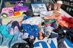 Polícia prende suspeita de furtar roupas no shopping em Aparecida