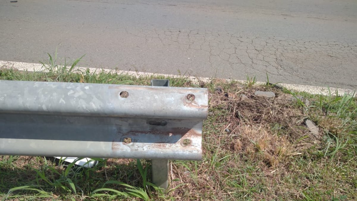 Preso suspeito de furtar defensas metálicas na saída da GO-403, em Goiânia