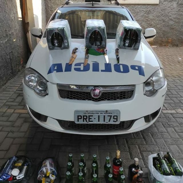 Presos suspeitos de furtarem 14 caixas de cerveja e outras bebidas em Goiânia