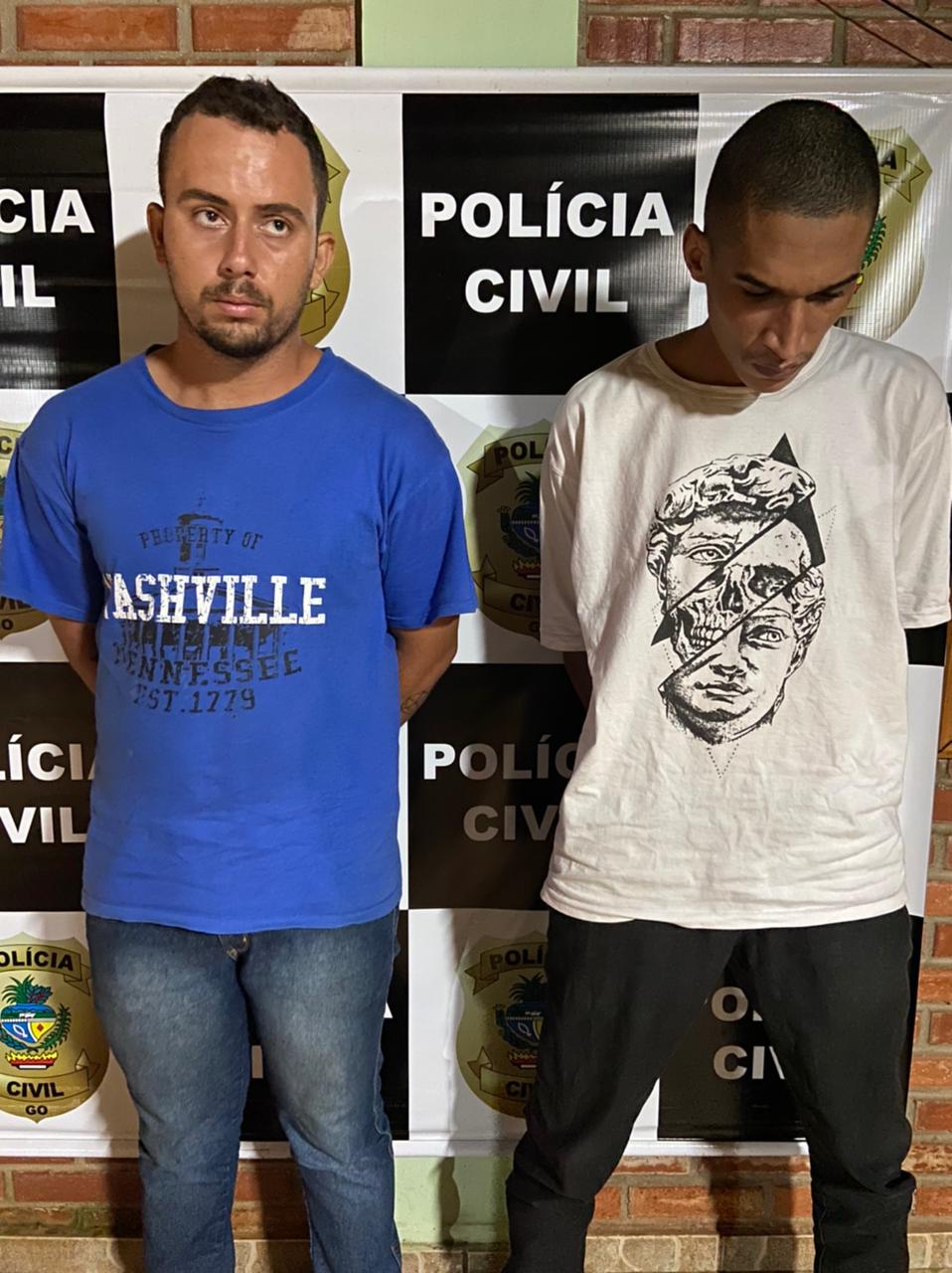 Suspeitos da morte do pedreiro (Foto: divulgação/PC)