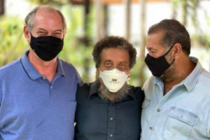 Ciro Gomes, o marqueteiro João Santana e o presidente do PDT, Carlos Lupi - @cirogomes no Instagram