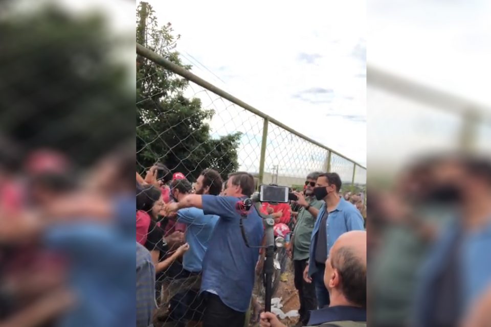 Bolsonaro faz visita surpresa a Goianápolis neste sábado (17) (Foto: divulgação/Major Vitor Hugo)