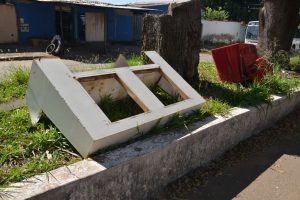 Descarte de Entulho em Aparecida (Foto: Claudivino Antunes/SecomAparecida)
