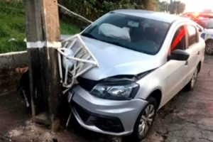 Carro envolvido no episódio (Foto: Polícia Civil)