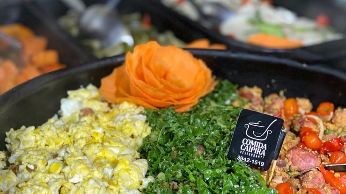 Fogão a lenha do Comida Caipira