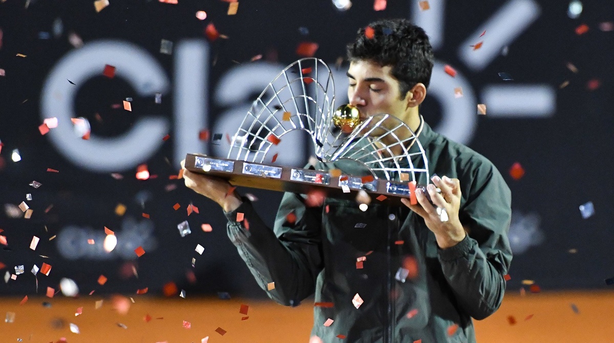 Cristian Garín é o último campeão masculino do Rio Open. Foto: Cristian Garin/Fotojump
