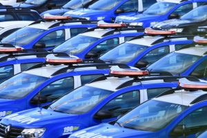 Viaturas entregues pelo governo à Polícia Militar (Foto: Governo do Estado)