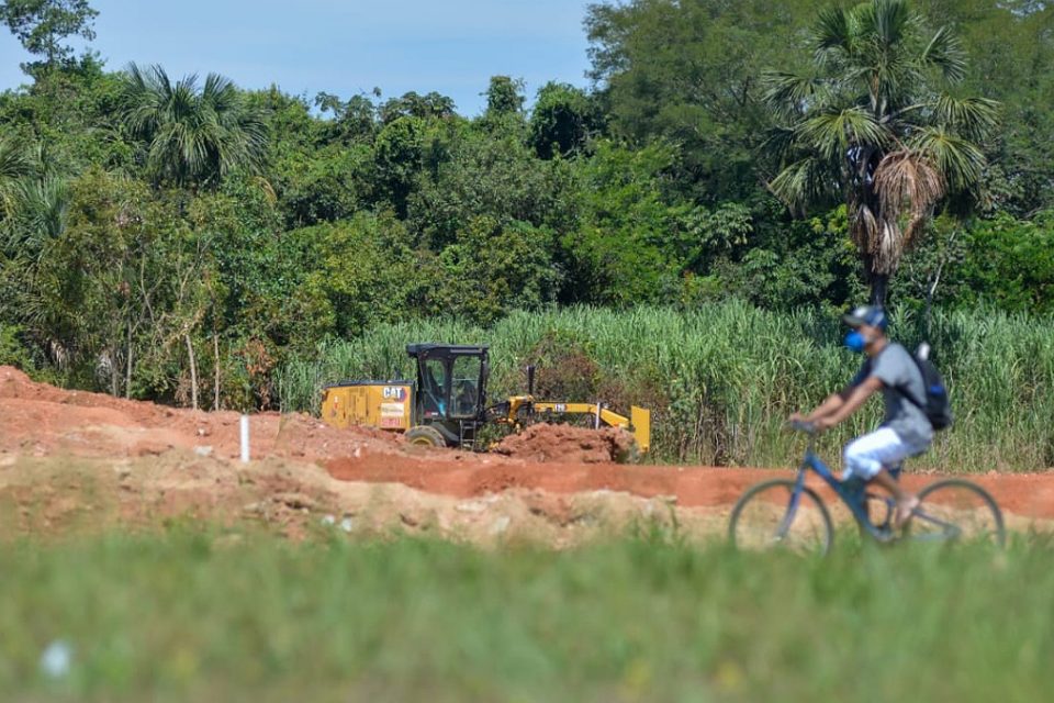 Aterramento em vereda de Aparecida de Goiânia