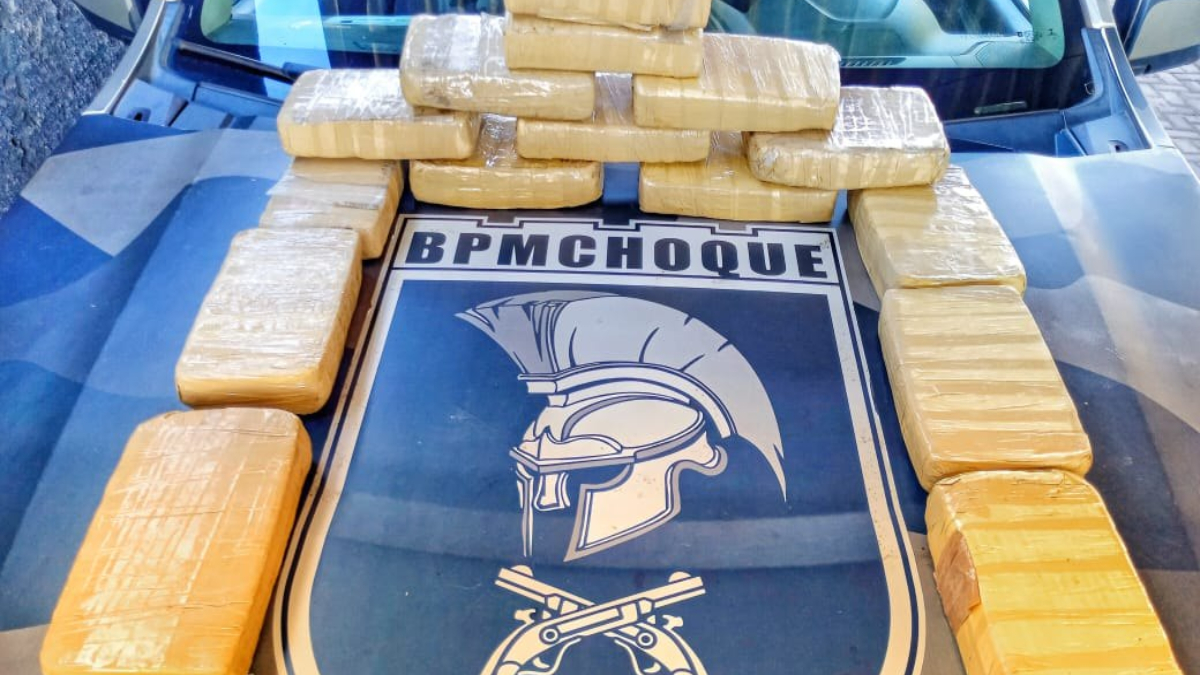 Na capital, policiais do Batalhão de Choque apreenderam 15 peças de skunk, droga conhecida como super-maconha