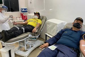 Força tarefa da segurança pública participa da semana de Conscientização da Hemofilia (Foto: Divulgação/Hemocentro)