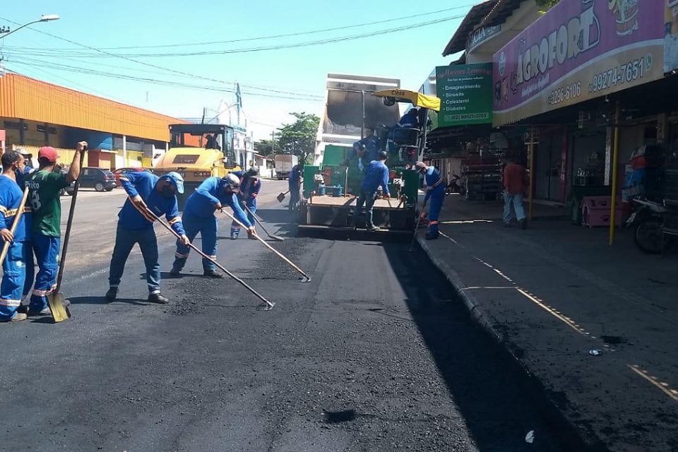 Obras de asfalto em Goiânia