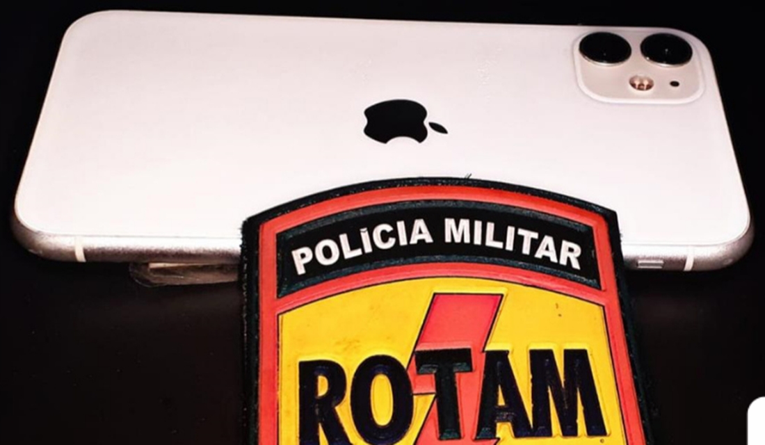 Um Iphone 11, que foi furtado no Paraíso do Tocantins (TO) no dia 12 de janeiro deste ano, foi recuperado na última sexta-feira (9), em Goiânia - Iphone furtado em Tocantins é recuperado em Goiânia