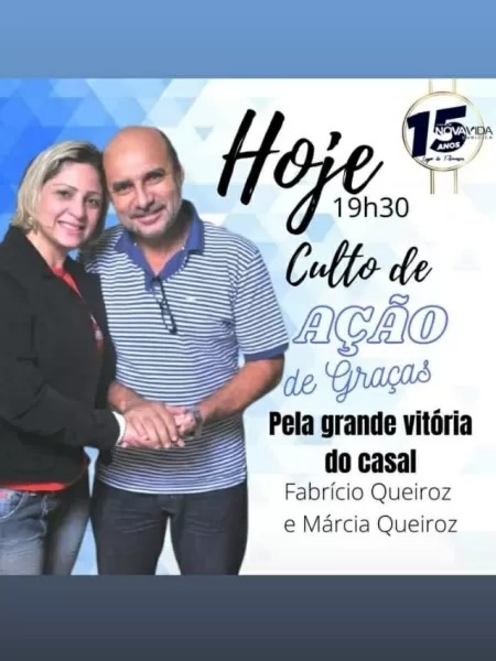 Fabrício Queiroz celebra culto para comemorar fim da prisão