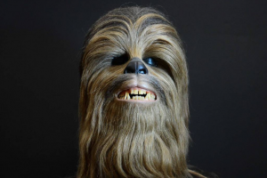 Cabeça original do personagem Chewbacca (Foto: Divulgação)