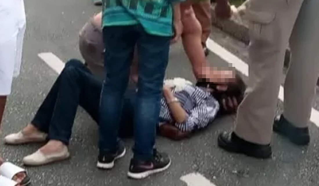 Idosa é ferida com maracujá congelado em ato contra STF