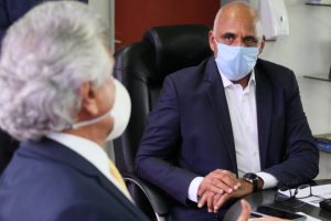 Prefeito Rogério Cruz e governador Ronaldo Caiado (Foto: prefeitura de Goiânia)