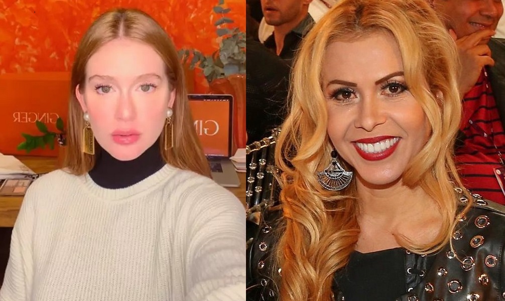 cabelo Joelma fica ruiva e ganha aprovação de Marina Ruy Barbosa; fotos