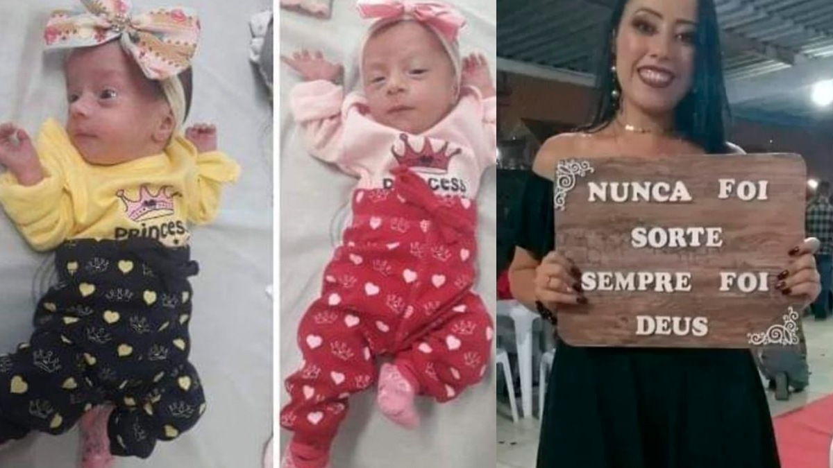 Nathanny e Gêmeas (Foto: Arquivo Pessoal)