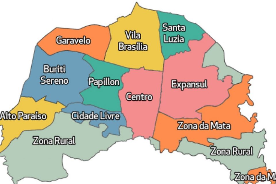 Mapa de Aparecida de Goiânia