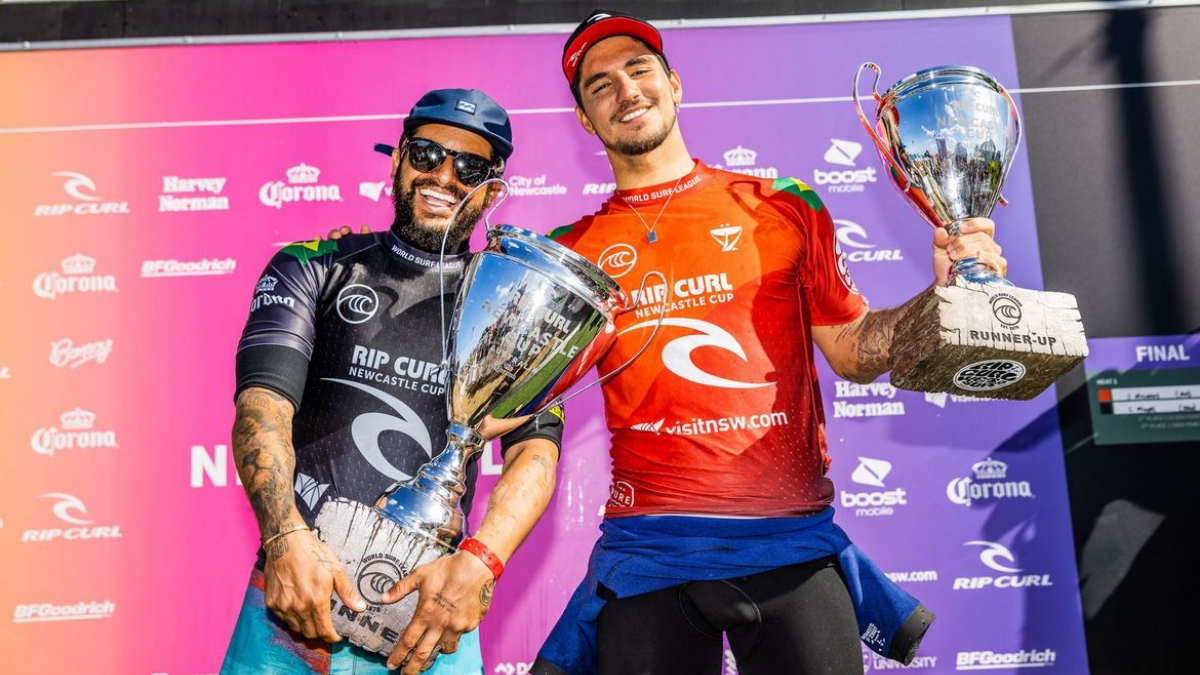 Ítalo Ferreira e Gabriel Medina na Austrália (Foto: Getty Images)