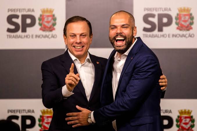 Governador João Doria com o prefeito falecido de São Paulo, Bruno Covas (Foto: Instagram)