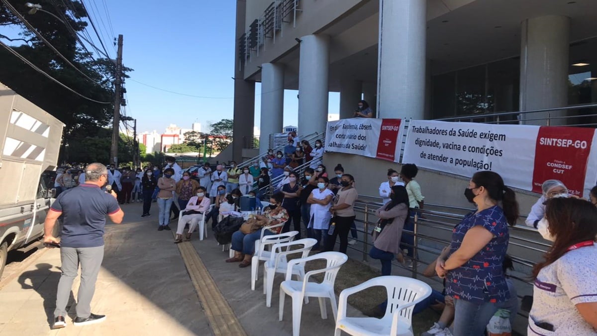 Os servidores do Hospital das Clínicas de Goiânia suspenderam, na manhã desta sexta-feira (14), a greve realizada na unidade de saúde. (Foto: reprodução)