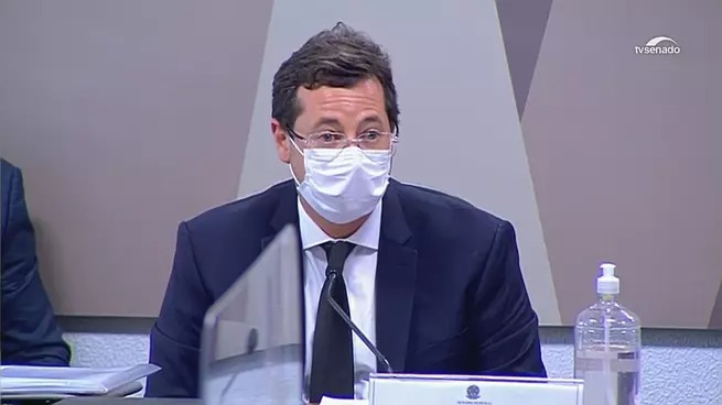 Wajngarten afirma na CPI que carta da Pfizer ficou dois meses sem resposta