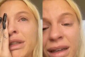 Luisa Sonza chora após ser acusada de responsabilidade de morte de filho de Whindersson