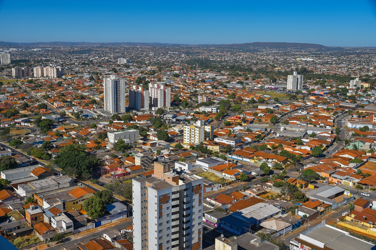 Vista aérea de Aparecida (Rodrigo Estrela/SecomAparecida)