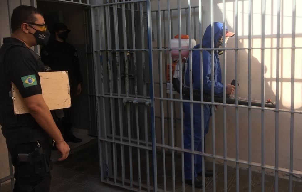 Higienização do sistema penitenciário (Foto: divulgação/DGAP)