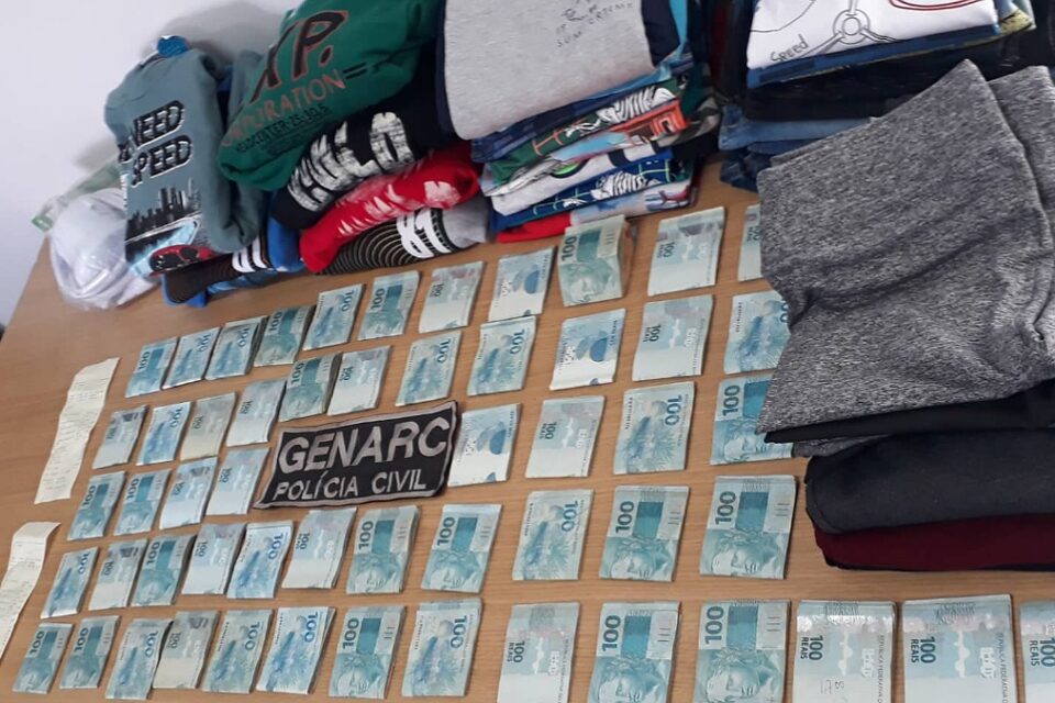 Apreensão de R$ 60 mil pela Polícia Civil