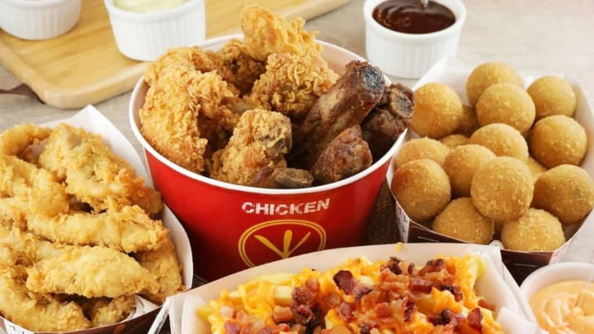 Frango frito no balde em Goiânia