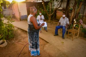 Associação Quilombola Jardim Cascata tenta cadastrar moradores para receber vacina contra Covid-19 (Foto: Jucimar de Sousa/MaisGoiás))