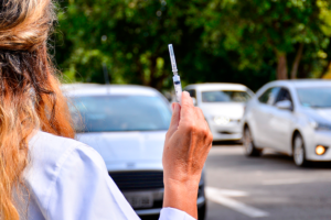 Vacinação em Aparecida (Foto: Jucimar de Sousa/Mais Goiás)