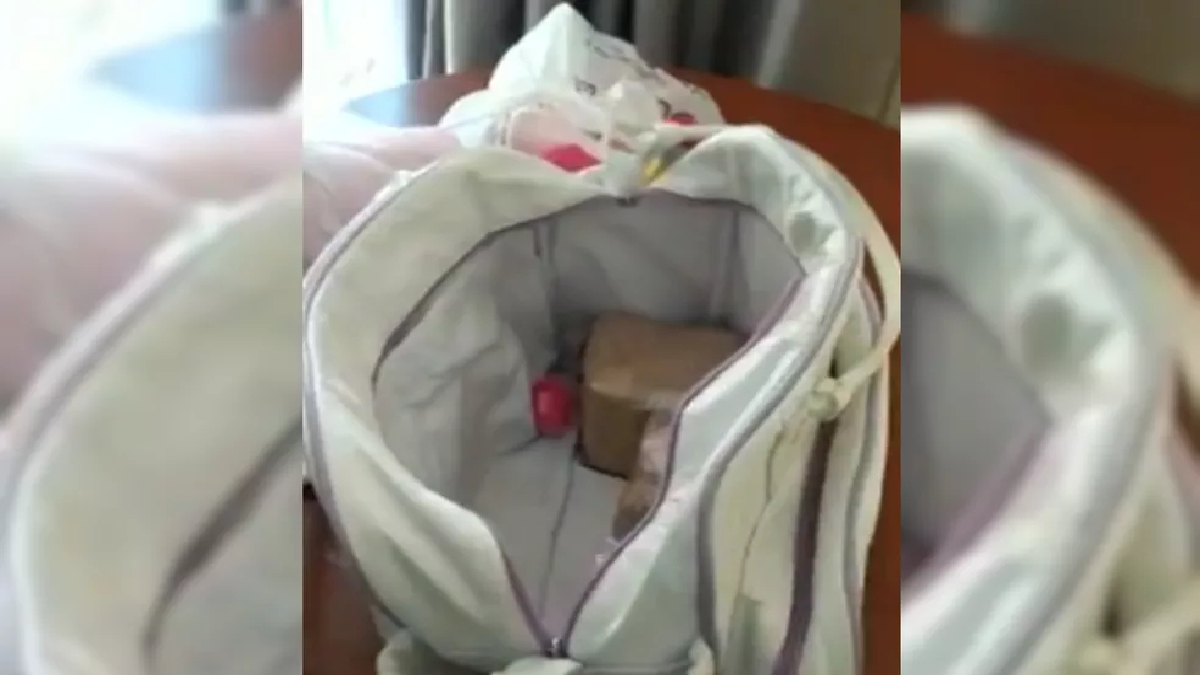 Dois homens de Manaus foram presos suspeitos de tráfico da supermaconha, com selo de qualidade, na mochila de bebe