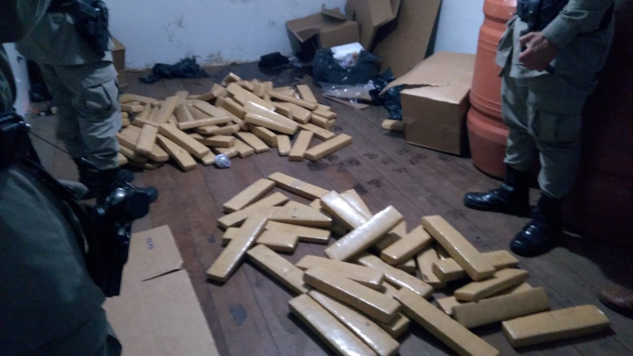 Nas ações, foram apreendidas porções de cocaína, crack, e mais de 100 quilos de maconha