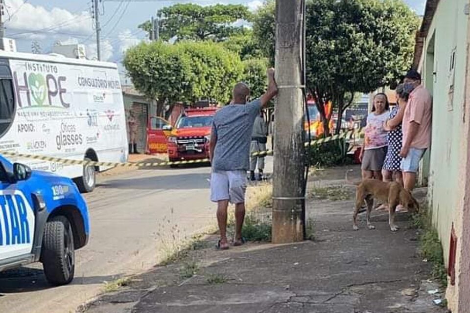 Local do crime em Aparecida