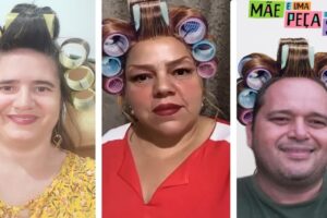 Ao todo, 16 professores usaram vestimentas semelhantes às da ‘Dona Hermínia’ e utilizaram filtros no instagram para ficar ainda mais parecidos com a personagem. (Foto: reprodução)
