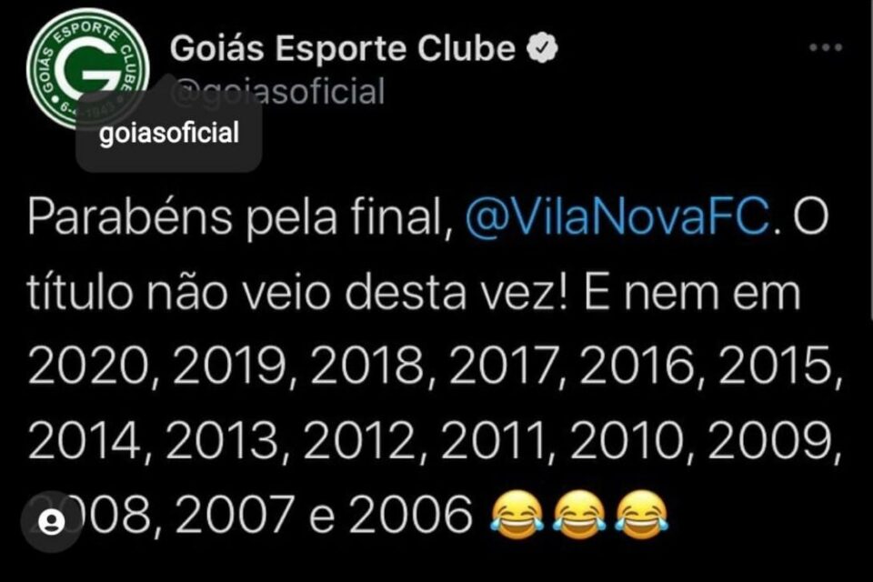 goias provoca vila