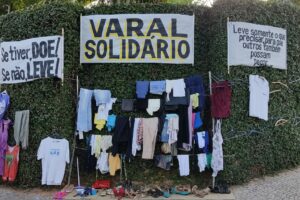 Varal Solidário em Goiânia, no Parque das Laranjeiras