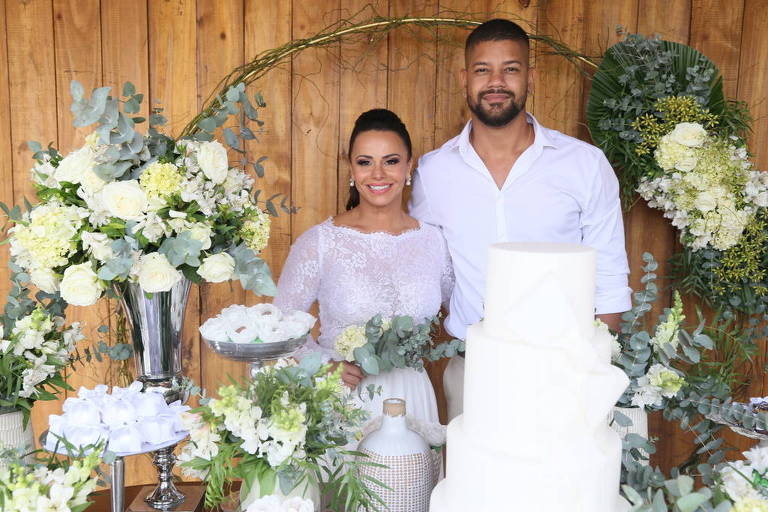 Viviane Araújo se casa com Guilherme Militão